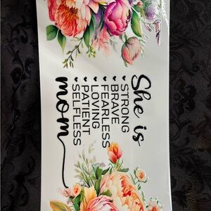 UVDTF Inspirational Mom transfer stickers set of 4